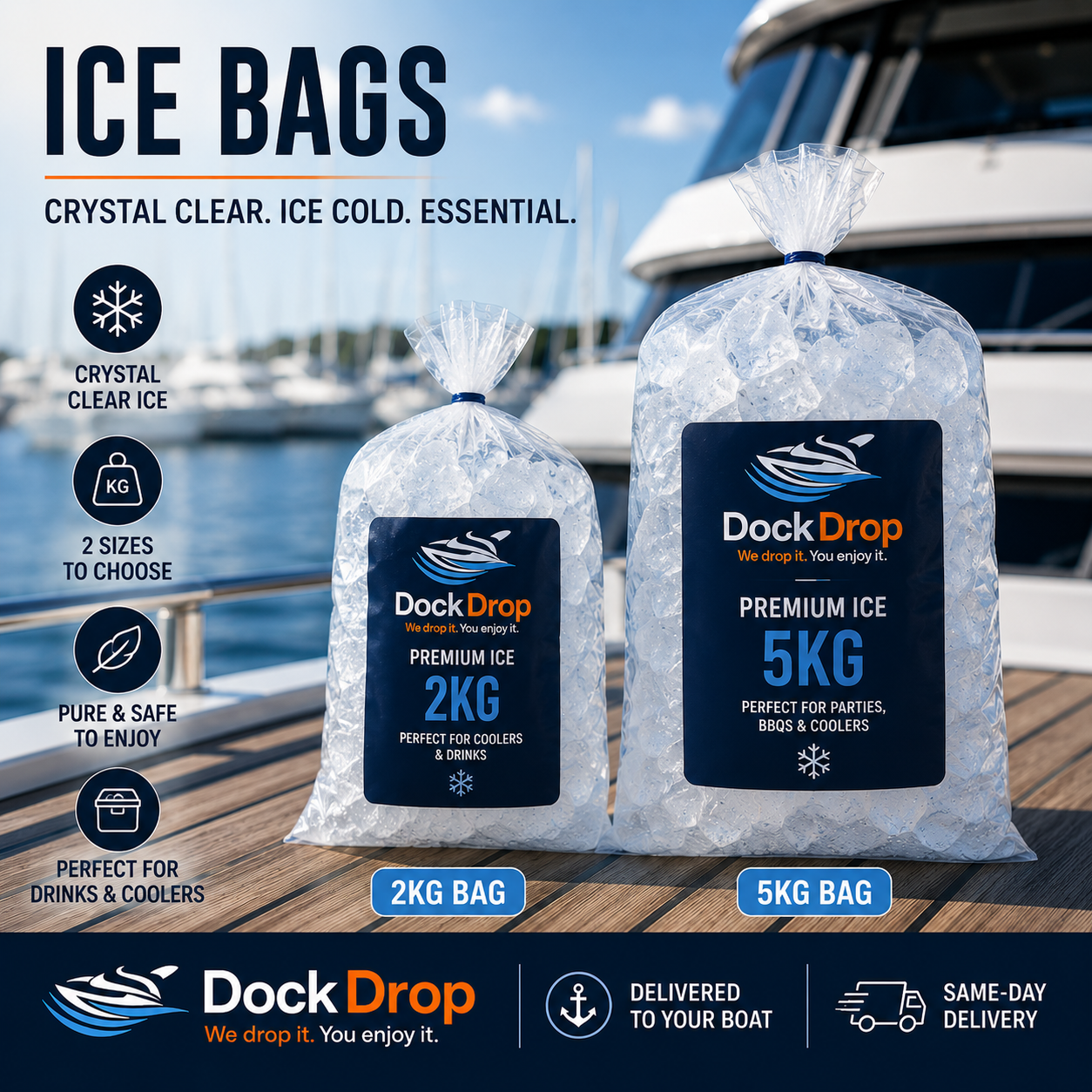 2kg/5kg Bag of Ice